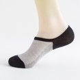 thumbnail image 5 of 1 Pair Mesh Breathable Ankle Short Cut Boat Invisible Summer Thin Men Socks Cotton Sports Running Casual Athletic Anti Slip Sock, 5 of 5
