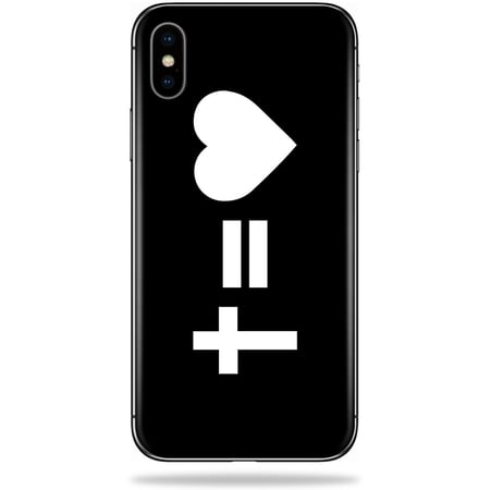 Skin For Apple Iphone Xs Cross Equals Love Protective Durable