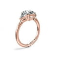 thumbnail image 3 of 1.00 Ct Brilliant Radiant Cut Natural Diamond Accents Elegant Ring for Women Solid 18K Rose Gold Size 6, 3 of 8