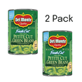thumbnail image 6 of (4 pack) ( 2 Pack ) Del Monte Petite Cut Green Beans, Canned Vegetables, 14.5 oz, 6 of 6
