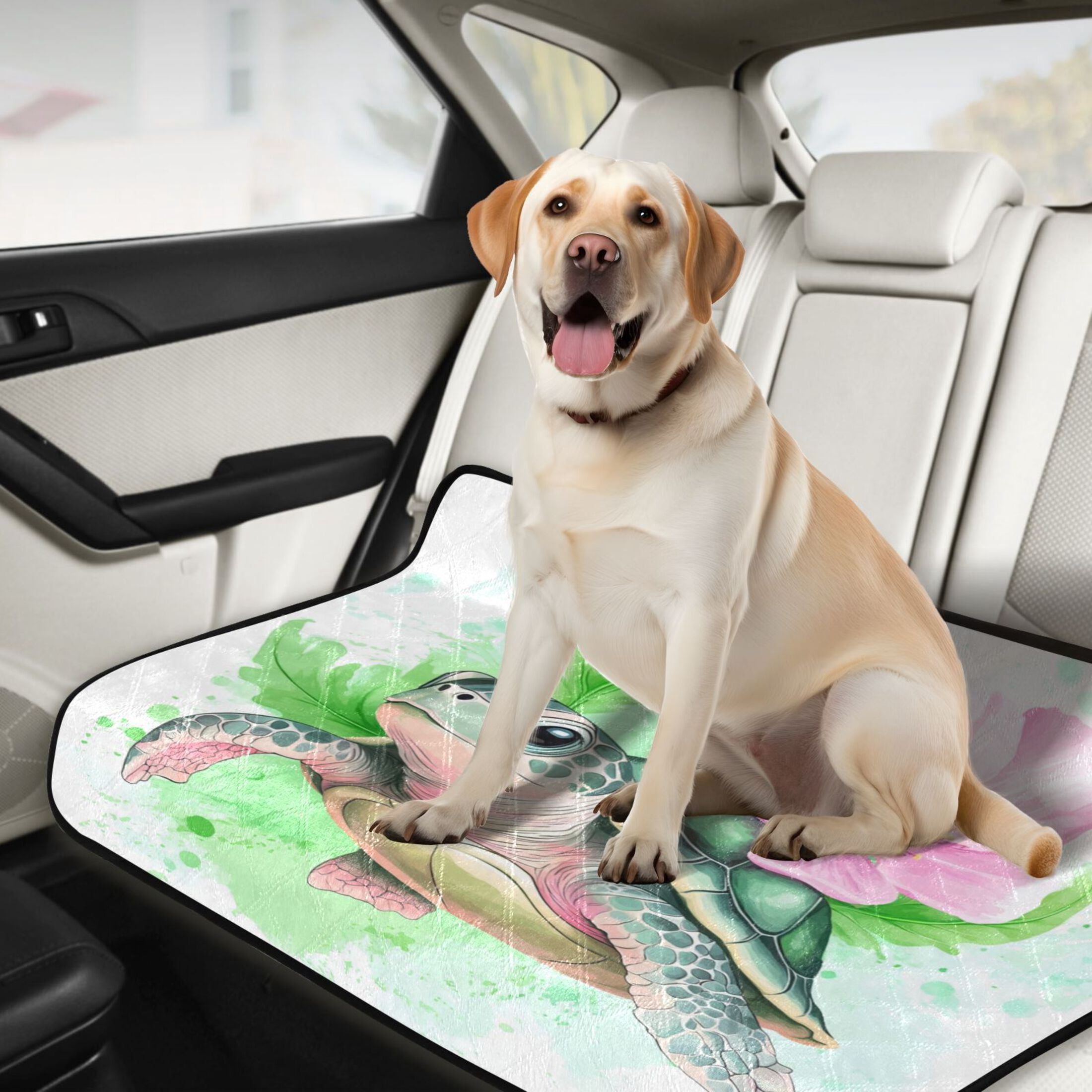 Washable Pet Pee Pads with Super Absorbent Reusable Training Pads for Dogs & Cats Cute Turtle