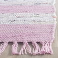 thumbnail image 4 of SAFAVIEH Montauk Cainneach Striped Cotton Area Rug, Ivory/Light Pink, 8' x 10', 4 of 6