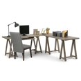 thumbnail image 2 of Atlin Designs L Shaped Home Office Desk in Distressed Gray, 2 of 6