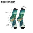 thumbnail image 2 of Rocae Watercolor Turtle1 for Girls Boys Crew Socks,Children's Socks, Kids Socks, Toddler Socks: Daily Wear with Kids School Uniform, 2 of 5