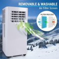 thumbnail image 4 of SereneLife SLPAC105W 300 Sq Ft 10000 BTU Portable Air Conditioner w/Remote, 4 of 8