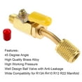 thumbnail image 2 of TAPDRA HVAC Shut Off Ball Valve Set 3 Pack 1/4 SAE Male Female R410A R134A R12 R22 Charging Hoses & Manifold, 2 of 8