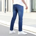 thumbnail image 3 of GINGTTO Men's Lightweight Stretch Slim Fit Denim Jeans for Casual Daily Wear, 3 of 6