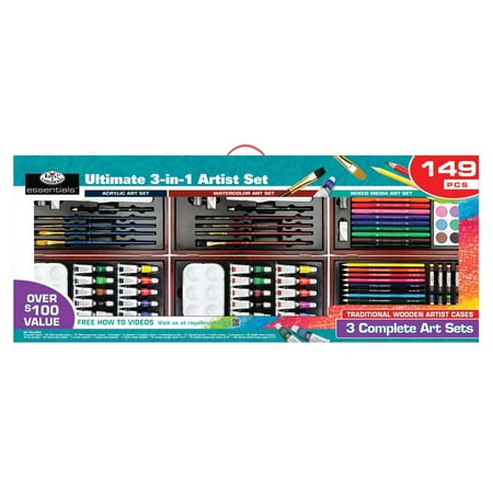 Royal & Langnickel Ultimate 3-in-1 Art Set, 149 Pieces