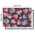 thumbnail image 5 of Pioneer Flower Floral Print Pattern Summer Placemats Table Placemats Set Of 6-Linen Kitchen Washable Placemats Table Mats 12x18 Inch Non-Slip Heat Resistant, 5 of 5