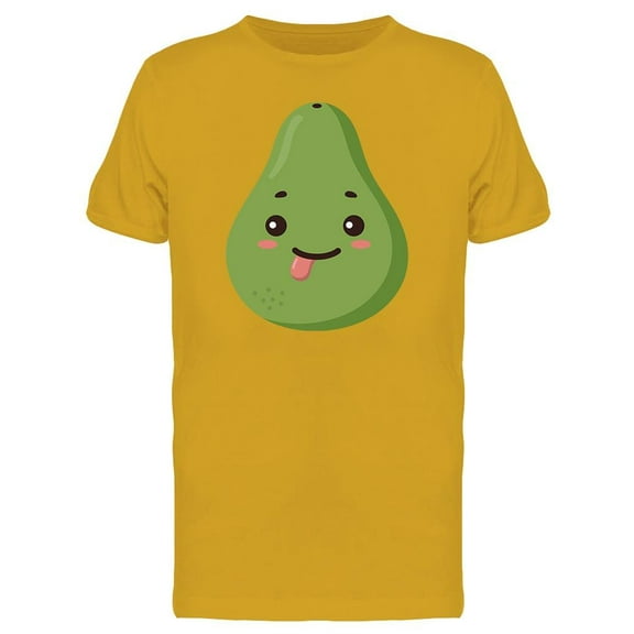Cute Avocado Cartoon, Playful Tee Men's -Image by Shutterstock