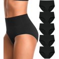 thumbnail image 1 of High Waisted Womens Underwear Cotton Tummy Control Postpartum Full Coverage, 1 of 5