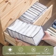 thumbnail image 4 of 4PCS Wardrobe Clothes Organizer 7 Grids, Closet Organizers and Storage Baskets, Clothing Storage Bins,Washable Foldable Drawer Clothes Compartment Storage Box for Bedroom Dorm Room, 4 of 9