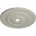 thumbnail image 3 of 29 1/2"OD x 3 5/8"ID x 1 5/8"P Sunflower Ceiling Medallion (Fits Canopies up to 5 5/8"), Hand-Painted Pot of Cream, 3 of 5