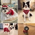 thumbnail image 5 of Suéteres largos para perros y mascotas, vestido de punto, jersey de cuello alto, suéter cálido para cachorros de invierno, vestidos largos (corazón rojo),, 5 of 5