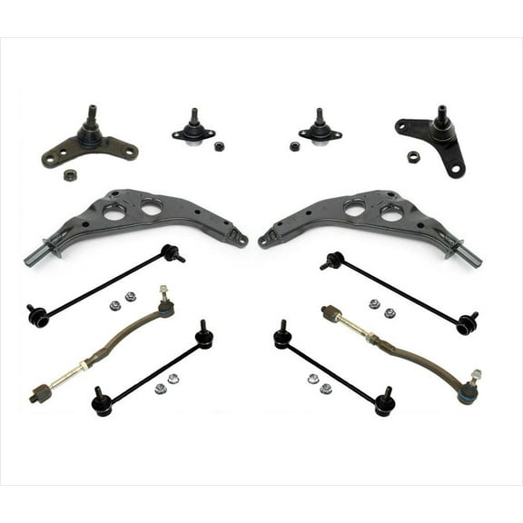 Fits 02-06 Mini Cooper Kit Lower Control Arm Ball Joints Tie Rods Sway Bar Links