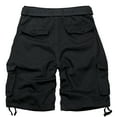 thumbnail image 2 of Men's Cargo Shorts with 7 Pockets, Non-tearable Comfy Cotton Camo Shorts,Causal Summer Work Shorts,Cargo Style(No Belt)Black,Size 38, 2 of 8