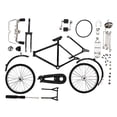 thumbnail image 3 of Bicicletas Vintage Adornos Suministros Decoración Colección Regalos Bicicleta Juguete Clásico Simulación Juguete DIY para Bicicleta Escritorio , negro desmontable Hugo Bicicleta en miniatura, 3 of 10