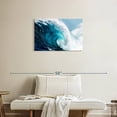 thumbnail image 2 of Elephant Stock Raw Ocean Waves Wall Art - Horizontal Canvas Wall Art - Living Room Wall Decor - Beach Canvas - Teal And Blue Decor - 30" x 20", 2 of 8