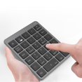 thumbnail image 1 of Teclado numérico CUTICAT recargable inalámbrico 28 teclas para computadora, 1 of 8