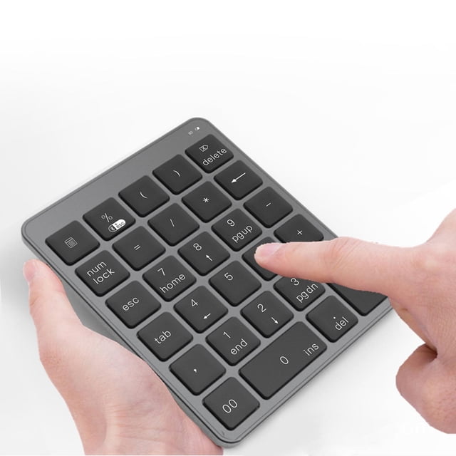 Teclado numérico CUTICAT recargable inalámbrico 28 teclas para computadora