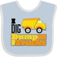 thumbnail image 3 of Inktastic I Dig Dump Trucks Boys or Girls Baby Bib, 3 of 4