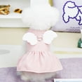 thumbnail image 4 of CBFFDC Robe Chiot Accrocheur Chiot Ange Col Rond Sans Manches Été Animal de Compagnie, 4 of 6