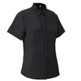 thumbnail image 5 of Women's Button Down Short Sleeve Work Office Shirt Lapel Short Sleeve Dressy Shirt Plus Size Casual Business Blouse Formal Casual Shirt Blouse School Uniform, S-5XL, 5 of 7