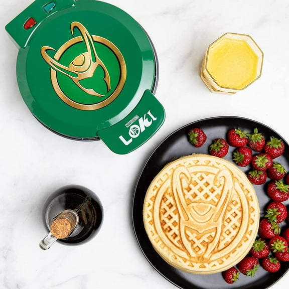 Uncanny Brands Marvel Loki Waffle Maker