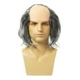 thumbnail image 3 of 3x Peluca Calva De Hombre Viejo, Peluca Calva De Científicos Locos Para Bodas De Halloween, Favorece El Cabello Liso Gris, 3 of 8