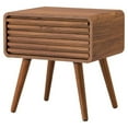 thumbnail image 2 of Home Square 19" Wood Slat Side Table in Brown/Walnut - Set of 2, 2 of 10