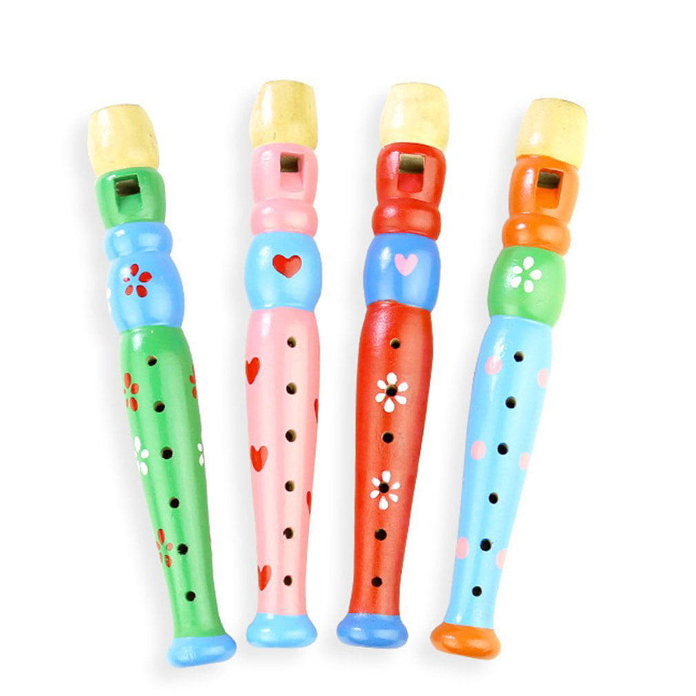 Wood Flute Kids Musical Instruments Toys Instruments Set with Xylophone Colorful Piccolo Flute for Toddler Woodwind Educational Rhythm Toy for Children Multicolor 