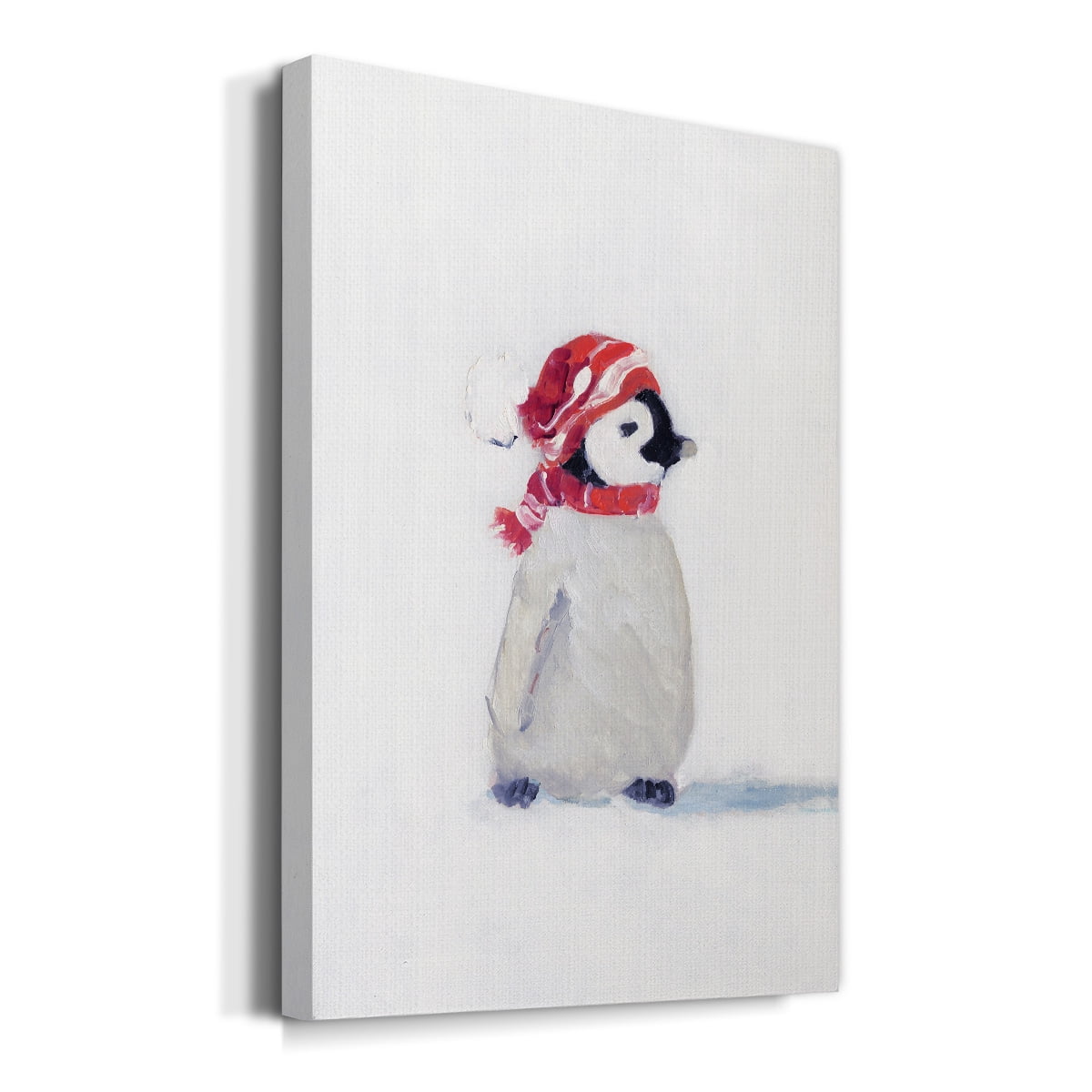 Wexford Home 8X12 Penguin Play I Premium Gallery Wrapped Canvas - Ready to Hang