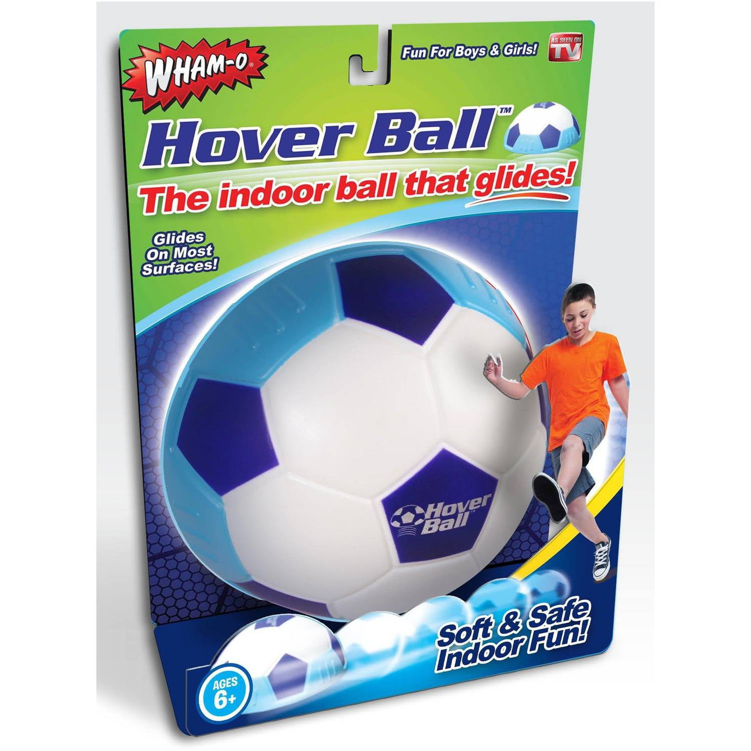 JML Hover Ball Indoor Football Toy Glides Slides Along The Floor Super Soft Foam 