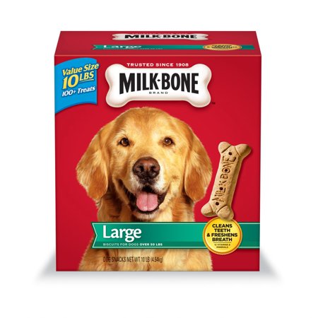 Milk-Bone Original Dog Biscuits, Large-sized Dog Treats, 10-Pound