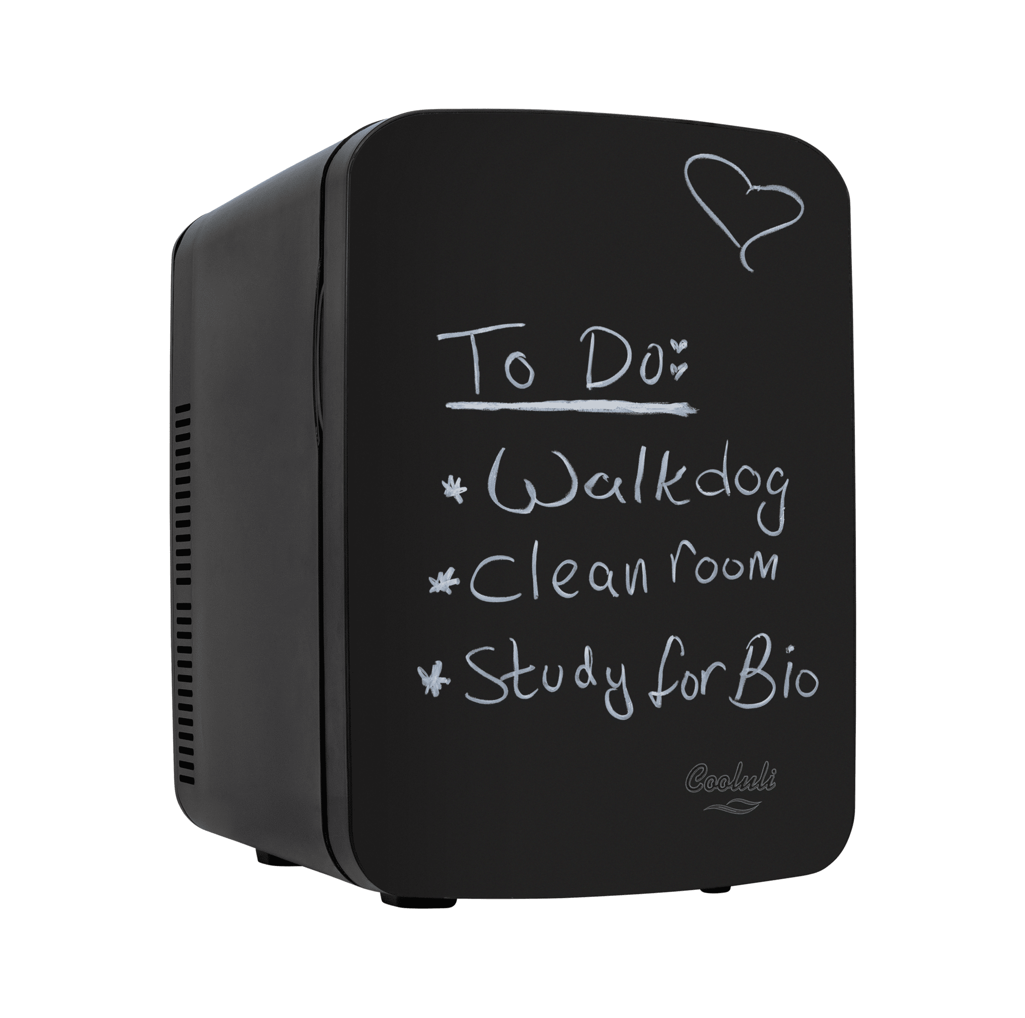 Cooluli Vibe Black 15 Liter Compact Portable Cooler Warmer Dry Erase