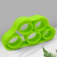thumbnail image 1 of 5 Finger Hand Grip Band Elastic Silicone for Gym Fitness Training (Blue 6.6LB), 1 of 4