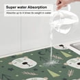 thumbnail image 6 of Microfiber Drying Mat, Cartoon Pine Bear Dish Drying Mat for Kitchen Counter, 18 x 24 inches, 6 of 9