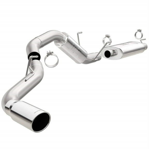 Magnaflow Exhaust 4 in. Cat-Back, After Rear Tire (Passenger Side) Exit 19200 Fits select: 2014-2023 RAM 2500, 2014-2023 RAM 3500