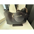thumbnail image 2 of Bebe Quilted Faux Leather Handbag – Black, Gold Chain Strap, Detachable Pouch | NWT, 2 of 5