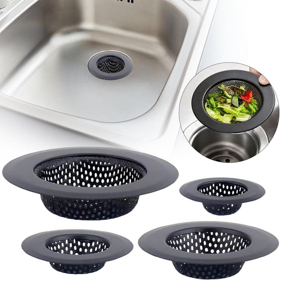 CozeLy Kitchen Sink Drain Strainer Stainless Steel Anti Clog Filter Basket Multifunctional Floor Drain Cover for Capturing Garbage and Preventing Sewer Blockage in Bathroom and Kitchen