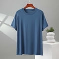 thumbnail image 2 of hoksml Men's Soft Modal Blend T-Shirt Lightweight Breathable Short Sleeve Casual Crew Neck Top, 2 of 5