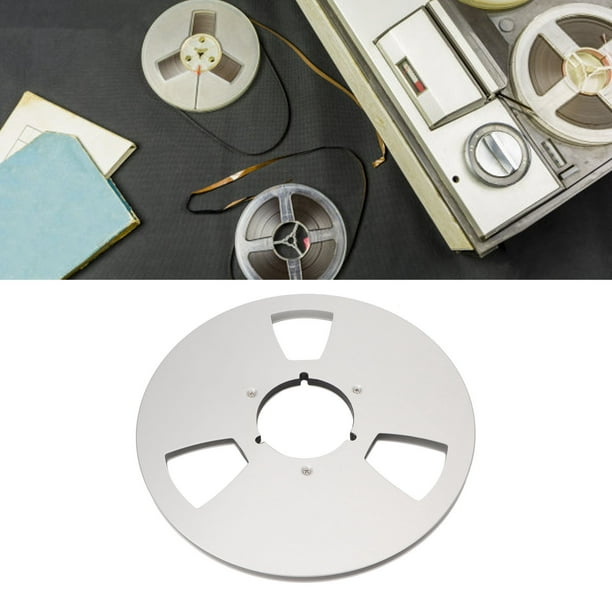 Recording Tape Reel, 1/4 10 Inch Empty Tape Reel 3 Hole Aluminum Alloy  Sturdy Easy Use Empty Disc Opening Machine Parts For Reel Tape Recorder
