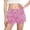Pink, variant on Women's Ruffle Shorts Plaid Y2k Lace Bloomers Elastic Waist Frill Bottoms Gingham Micro Boyshorts Black L
