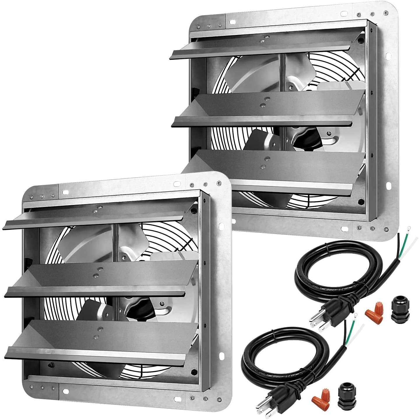 iPower HIFANXEXHAUST12X2 12 Inch Shutter Exhaust Fan Aluminum High