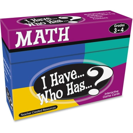 UPC: 0088231978190 | Teacher Created Resources Math Card Game – I Have Who Has Grades 3 to 4
