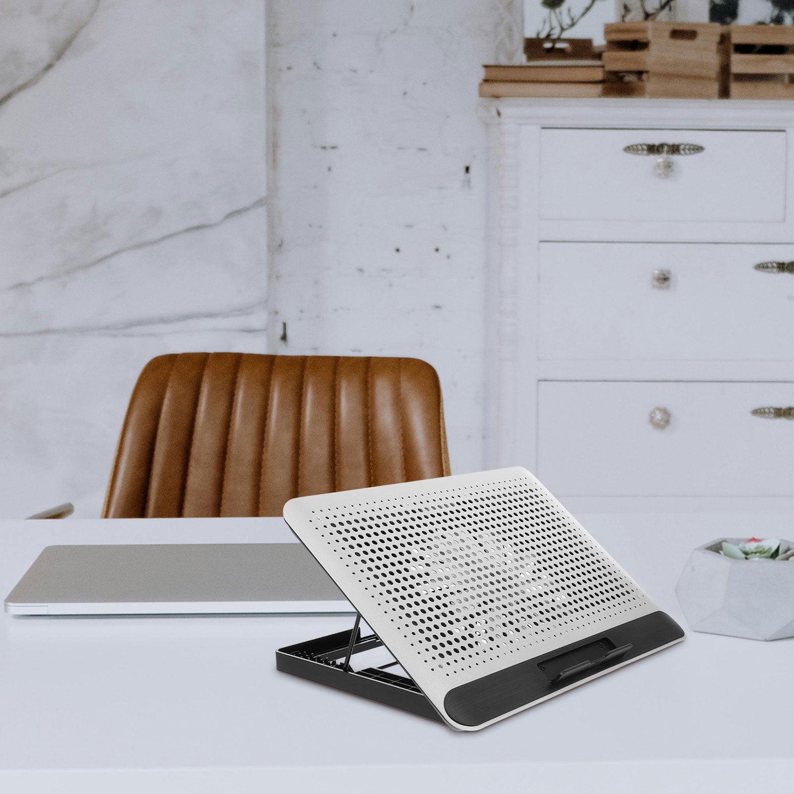 TABLZONE Quiet Laptop Cooling Pad with Skid Resistant Design and Rotary Fan Control for Home Pc