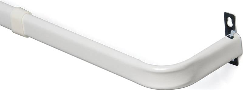White 28-48 KENNEY MFG CO Kenney KN526 Heavy Duty Single Curtain Rod 28-48