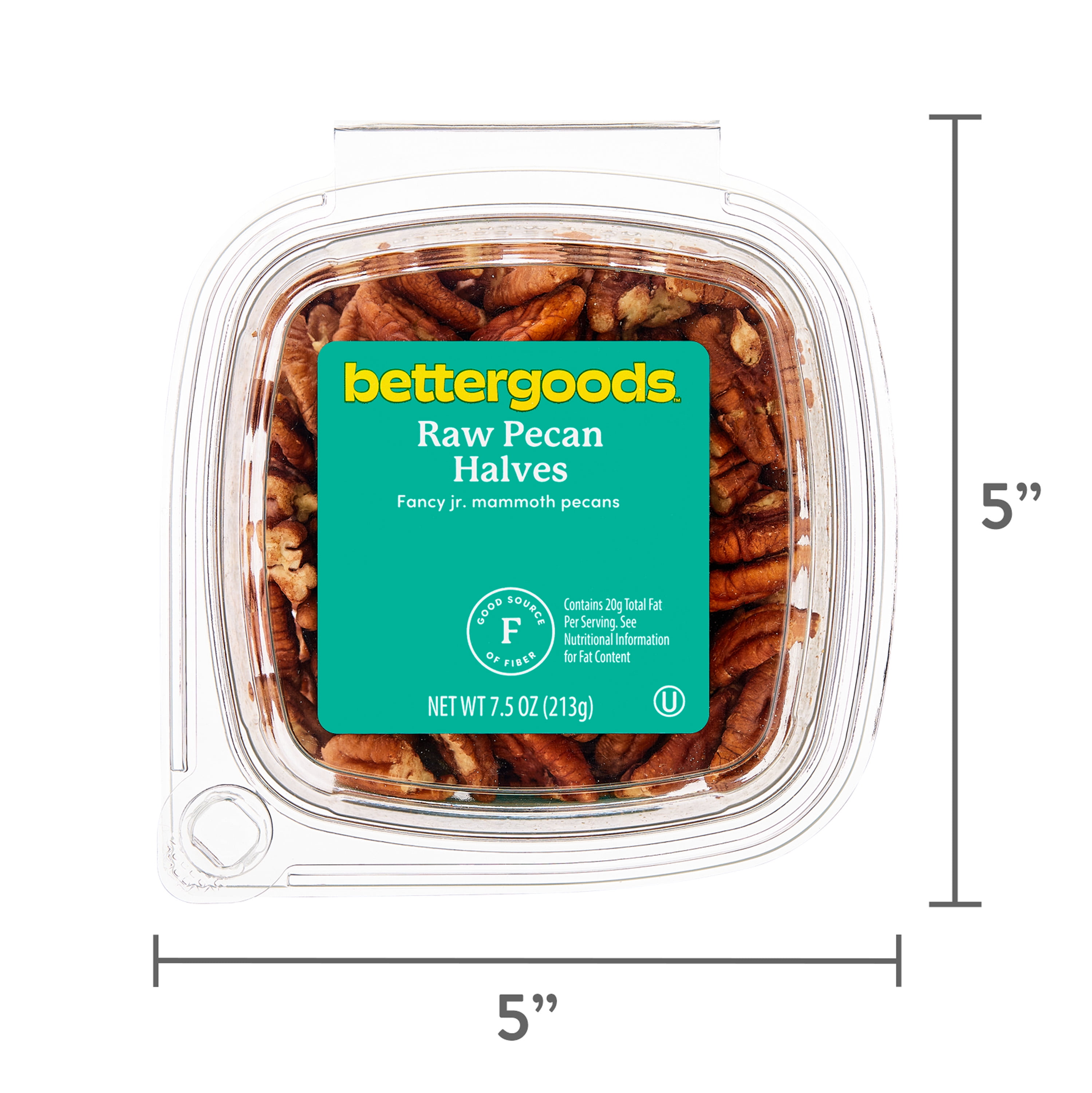 bettergoods Raw Pecan Halves, 7.5 oz