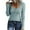 1# Blue cheap stuff under 5 dollars, variant on Dyegold Henley Tops For Women Ribbed Knit Long Sleeve Fall Shirts Casual Slim Fit Button Up V Neck Plain Blouses Tunics Top