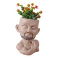 thumbnail image 1 of CSChome Pot de Plante Muscle Homme avec Ventilation de Drainage Fond Antidérapant Jardinière en Résine, 1 of 7